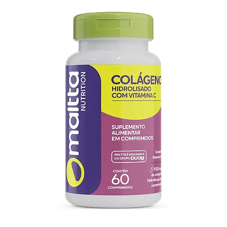 COLÁGENO COM VITAMINA C 1000MG 60 CÁPSULAS MALTTA