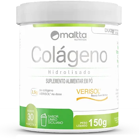 COLÁGENO HIDROLISADO VERISOL SABOR LIMÃO SICILIANO 150G (MALTTA) DUOM