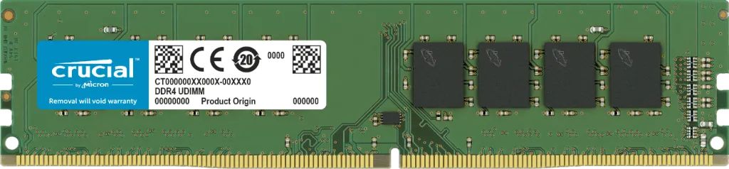 Memória RAM Crucial 8GB DDR4 2666Mhz CL19 CT8G4SFS8266.C8FD1