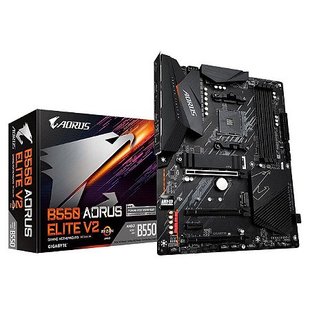 Placa mãe Gigabyte B550 Aorus Elite V2 ATX DDR4 AM4