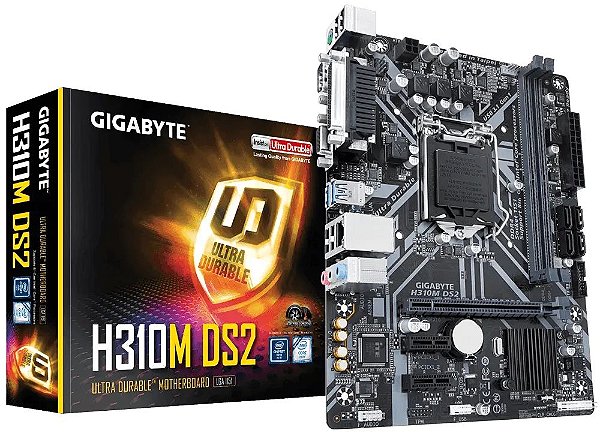 Placa Mãe Gigabyte H310M-DS2 DDR4 LGA1151 Chipset Intel H310