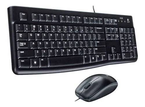 Teclado e Mouse Logitech MK120 Waterproof 1000DPI ABNT 2