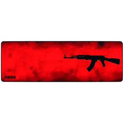 MousePad Mouse Pad Gamer Rise Extended 90x29cm AK 47 Vermelho RG-MP-06-AKR