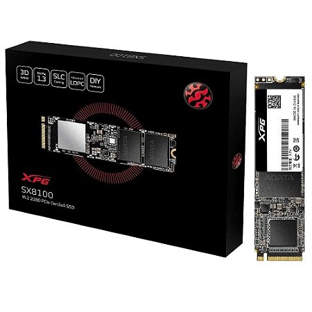 SSD Adata XPG SX8100 512GB M.2 2280 Nvme ASX8100NP-512GT-C