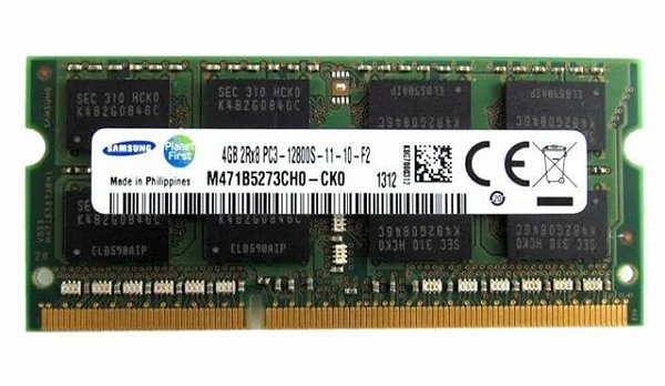 Memória Samsung Notebook 4GB DDR3 1333MHz M471B5273CH0-CKO