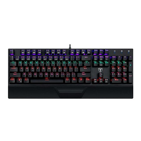 Teclado Mecanico T-Dagger Destroyer Rainbow Red T-TGK305-Red