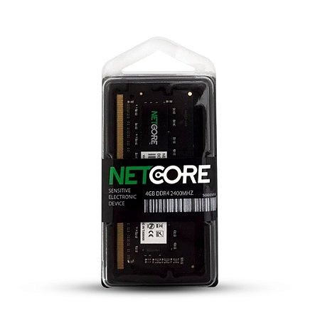 Memória Ram Notebook Netcore 4GB DDR4 udimm 2400Mhz - NET44096SO24LV