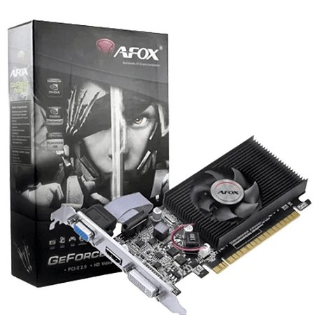 Placa de Vídeo Afox Geforce GT 210 1GB DDR3 64 Bits HDMI DVI VGA AF210-1024D3L8