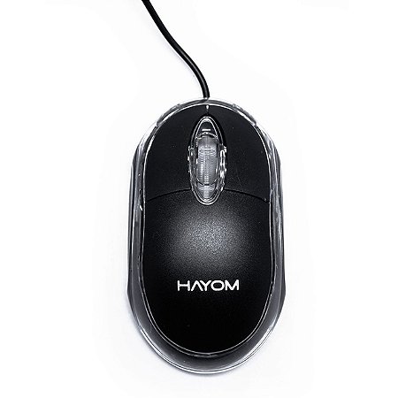 Mouse office Hayom Básico Preto Neon - MU2914
