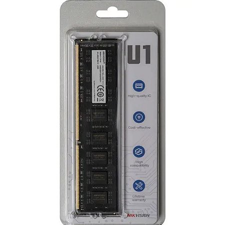 Memória Ram Hikvision U1 4gb DDR3 1600Mhz 1.5v Desktop - hked3041aaa2a0za1