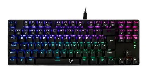 Teclado Mecanico T-Dagger Bora RGB Switch Blue T-TGK315