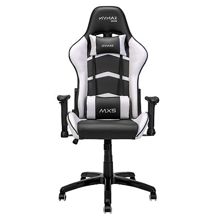Cadeira Gamer MX5 Giratória Encosto Reclinável de 180° Preto/Branco - MGCH-MX5/WH