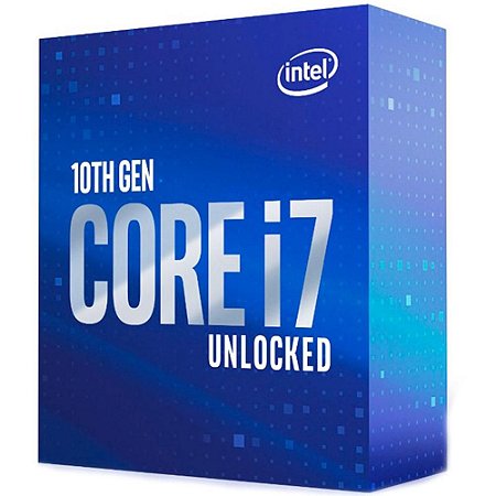 Processador Intel Core i7-10700KF Clock 3.8GHz 16MB LGA 1200 - BX8070110700KF