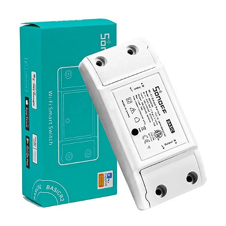 Sonoff Basic R2 10A Smart WiFi Light Switch Alexa e Google Home