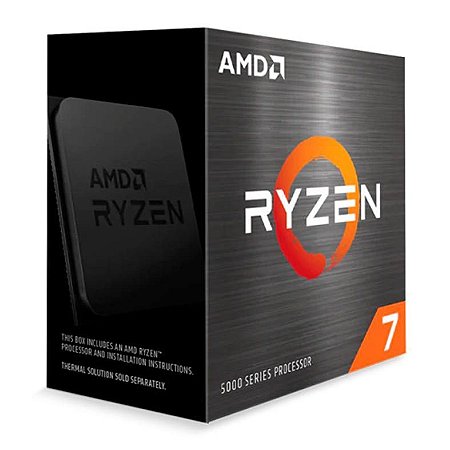 Processador AMD Ryzen 7 5800X 3.8GHz 4.7GHz Turbo AM4 8 Cores 16 Threads Sem Cooler