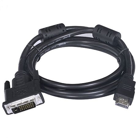 Cabo HDMI Macho Para DVI-D 24+1Pin 2 Metros ZEM - RC086