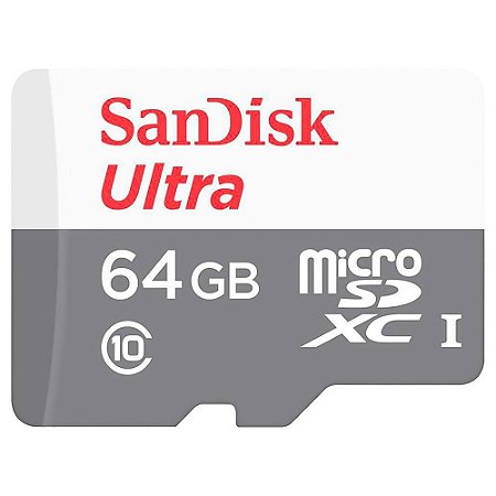 Cartão De Memória SanDisk Micro Sd 64GB Classe 10 SDSQUNR-06