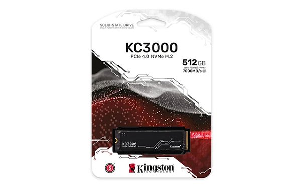 Ssd M.2 Kingston 512GB até 7.000MB/s KC3000 2280 Nvme Pcie