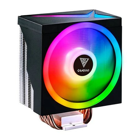 Air Cooler Processador Gamdias RGB 120mm Intel Bóreas M1-610