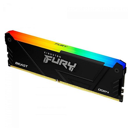 Memória Kingston FURY Beast DDR4 8GB RGB KF432C16BB2A/32