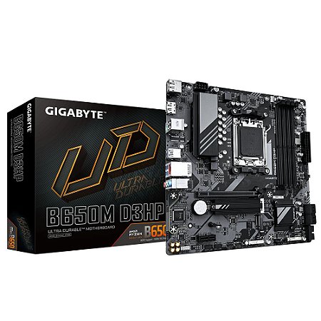 Placa Mãe Gigabyte B650M D3HP Socket AM5 DDR5 Micro ATX M.2