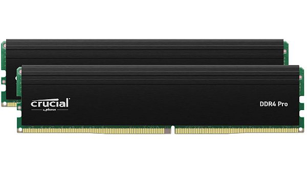 Memória Crucial Pro 64GB Kit com 2x de 32GB DDR4 3200MT/s