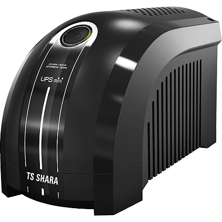 Nobreak Ts Shara UPS Mini 600VA Bivolt 6 tomadas 4003 Preto