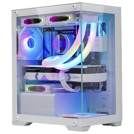 Gabinete Gamer K-mex Poseidon CG-W1H5 Branco M-ATX Sem FAN