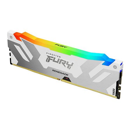 Memória Kingston Fury Renegade 16GB DDR5 6000MHz RGB Branco