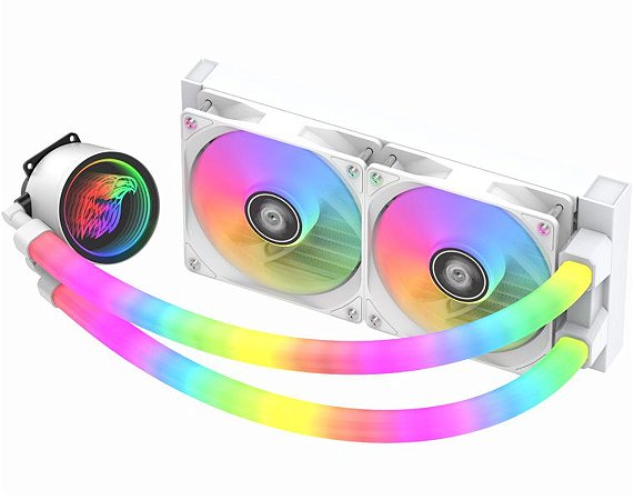 Water Cooler K-mex Bifrost Branco ARGB RGB 240mm WAC5