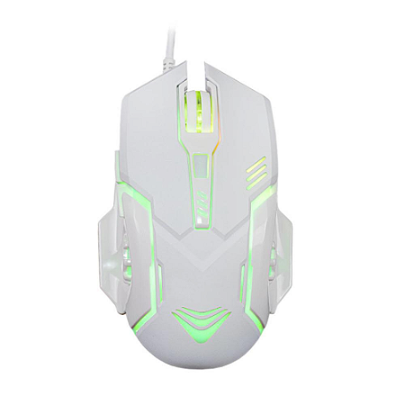 Mouse Gamer Evus ThunderMaster 24000 DPI RGB USB Branco