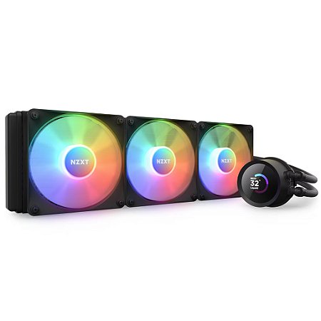 Water Cooler NZXT Kraken 360mm RGB AIO LCD Preto RL-KR360-B1