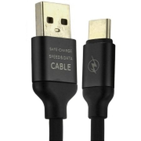Cabo Carregador Usb Tipo C Turbo 1,2M Preto Shinka