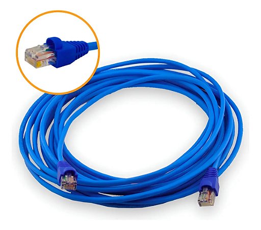 Cabo de Rede MD9 9425 Cat5e RJ45 10 Metros Azul 10/100/1000 Mbps