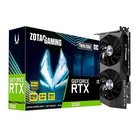 Placa de Vídeo Zotac Gaming GeForce RTX 3060 12GB GDDR6