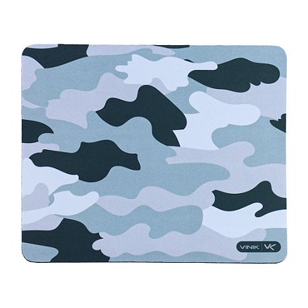 Mousepad Vinik Urban Ice Camuflado Cinza Pequeno 25x21x1cm