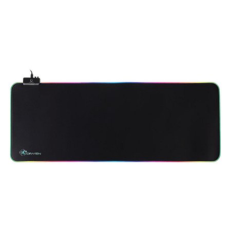 Mousepad Gamer Draxen DN42 300x800x4mm Preto RGB Mode