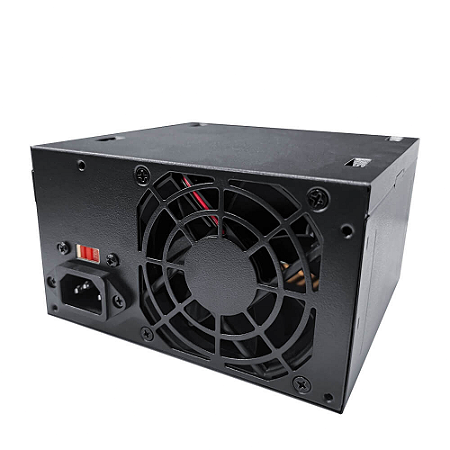 Fonte Atx 24 Pinos 350w P/ Pc Preta C/ Cabo de Força Bivolt