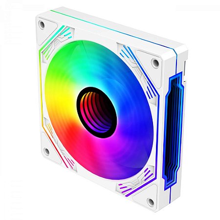 Cooler FAN Hayom p/ Kit FC1309 Led RGB 120mm Branco FC1309