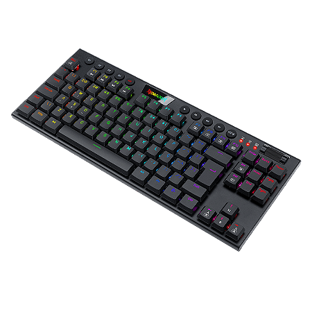 Teclado Mecânico Redragon Horus TKL Preto RGB Switch Marrom