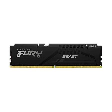 Memória Kingston Gamer  Fury Beast 16GB DDR5 6000MHZ Preto