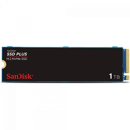 SSD Sandisk Plus 1TB PCIe M.2 2280 NVme Leitura 3200MB/s