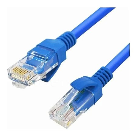 Cabo de Rede MD9 CAT5e RJ45 5m Azul até 1Gbps