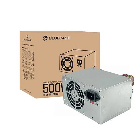 Fonte de Alimentação 500W C/ Cabo C/ Caixa BlueCase