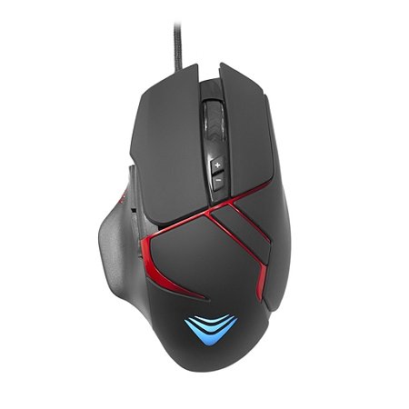 Mouse Gamer Evus Mo-07 3200dpi Stalker Usb Led Cor Preto