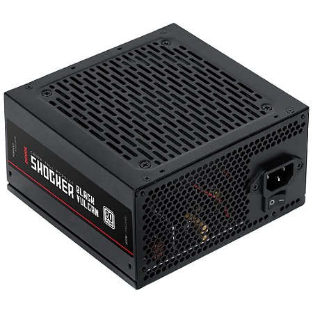 Fonte Pcyes Shocker 600W 80 Plus White Black Full Modular
