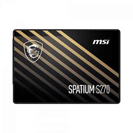 SSD MSI Spatium S270 240GB Sata III Leit. 500Mbs Grav 400Mbs