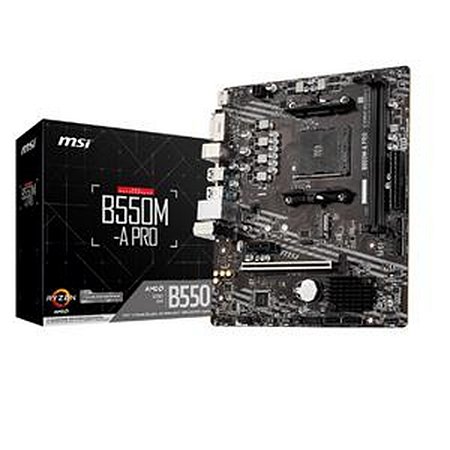 Placa Mãe MSI B550M-A PRO DDR4 Socket AM4 M-ATX Chipset AMD