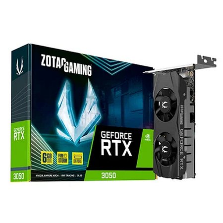 Placa De Vídeo Zotac RTX 3050 6GB LP GDDR6 96BITS 1470 MHz