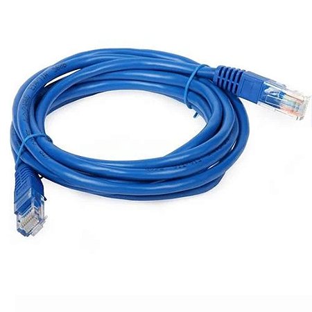 Cabo de Rede Azul Categoria 6 de 1 Metros + Conector CAT6